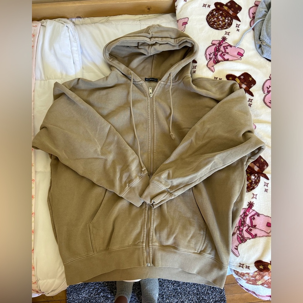 Brandy Melville Tan Christy Hoodie